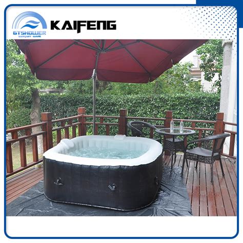 Inflatable Rectangular Hot Spa Tub With Bubble Jets Ph050013 China