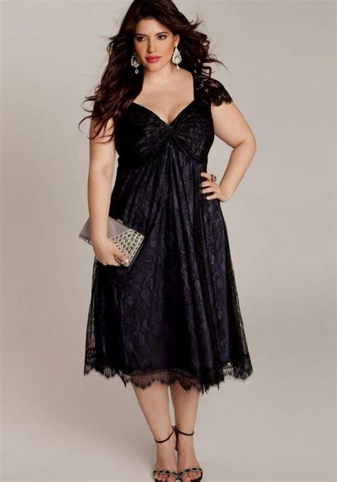 Black Dresses Plus Size Cocktail Pluslookeu Collection