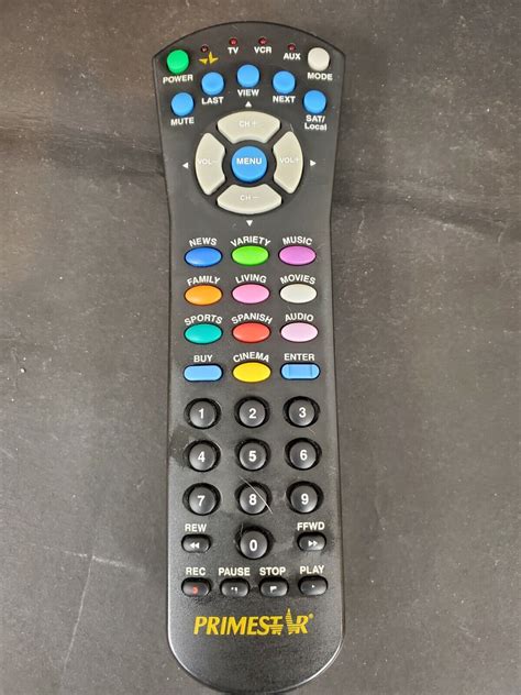 Primestar Rc140335 Remote Control Tv Vcr Satellite Ebay