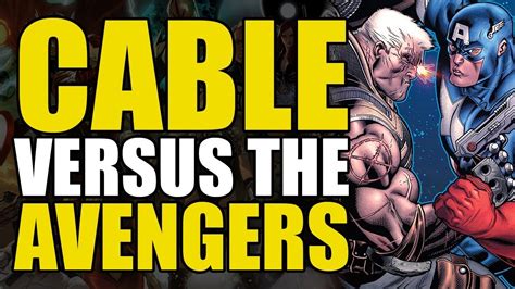 Cable Vs The Avengers The X Men And Red Hulk Avengers X Sanction