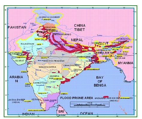 India Flooding Map