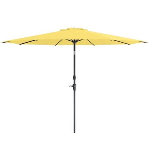 Corliving 10ft Tilting Patio Umbrella Yellow 1 Unit Kroger