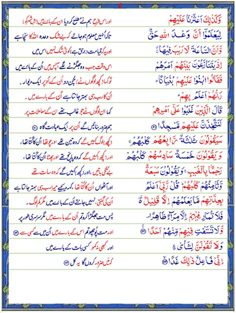 Surah Kahf Urdu1 Quran O Sunnat