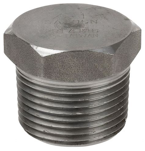 Grainger Approved Hex Head Plug 304 Stainless Steel 14 In Fitting