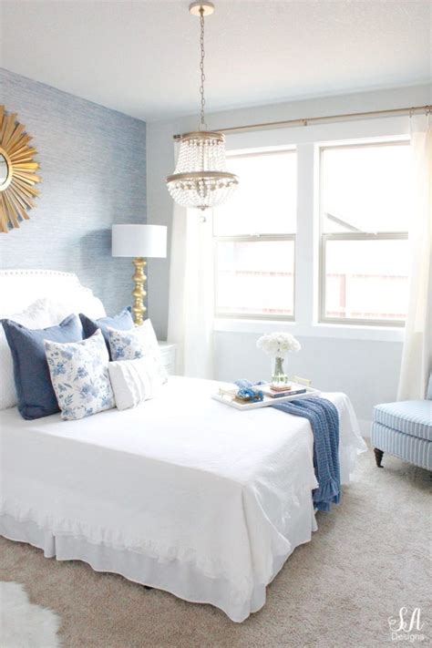 Coastal Glam Guest Bedroom Reveal In 2020 Tranquil Bedroom Bedroom