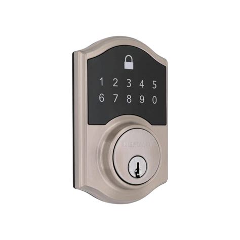 Defiant Castle Satin Nickel Compact Touch Electronic Single Cylinder