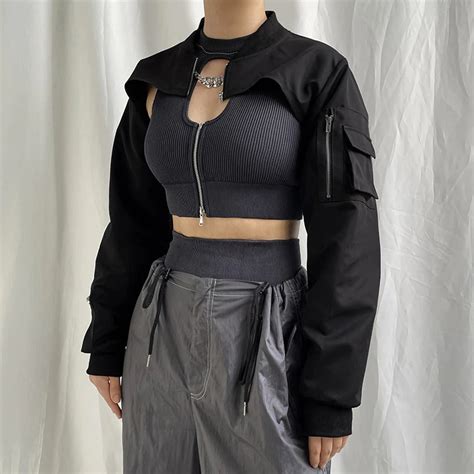 Cropped Techwear Jacket Cyber Techwear®