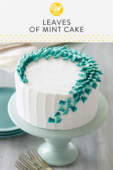 Leaves Of Mint Cake Recipe Mint Cake Buttercream Decorating Easy