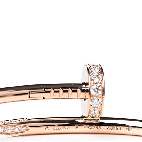 Cartier K Pink Gold Diamond Juste Un Clou Bracelet