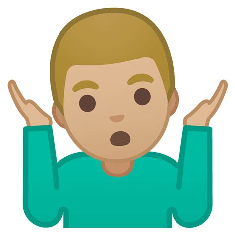 Man Shrugging Emoji Clipart Free Download Transparent PNG Creazilla