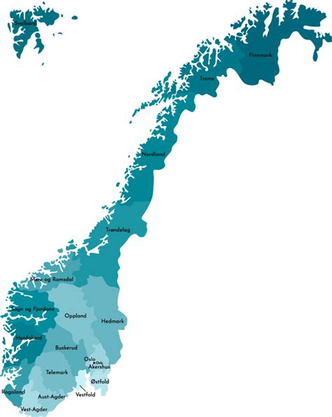Simplified Map Of Norway World Map Wall Sticker Tenstickers