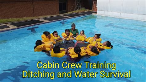 Cabin Crew Training Ditching And Water Survival Youtube