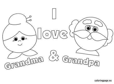 Grandma coloring pages are a fun way for kids of all ages to develop creativity, focus, motor skills and color recognition. I love Grandma and Grandpa | Grandparent's Day | Pinterest ...
