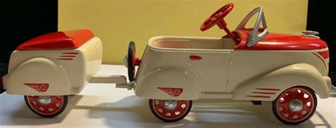 Hallmark Kiddie Pedal Car Classics 1940 Custom Pioneer With Trailer B