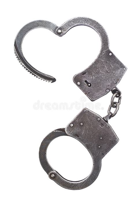 Check spelling or type a new query. Metal Handcuffs For Hands On A White Stock Photo - Image ...