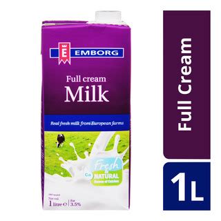 Whipping cream with 35.5% of fats. Emborg UHT Milk - Full Cream - Price in Singapore | Outlet.sg