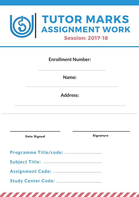 Sample of business letter and personal application letter formats in word file. IGNOU Assignment Front Page Format - Ignou news