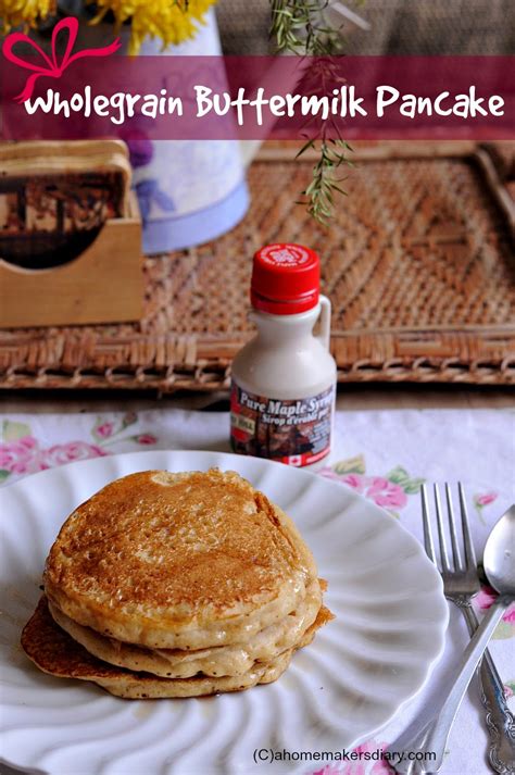 Wholegrain Pancake With Orange Honey Syrup