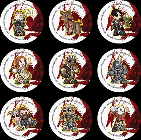 Dragon Age Origins Badges By Redpawdesigns On Deviantart