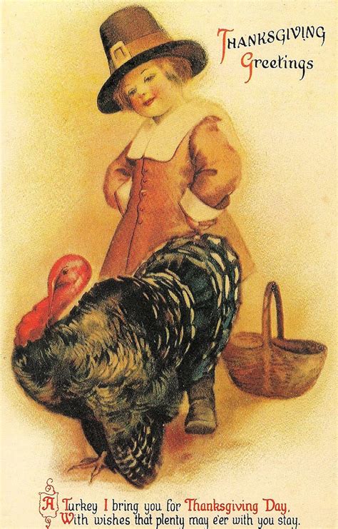 Vintage Holiday Images And Cards Vintage Thanksgiving Cards And Images