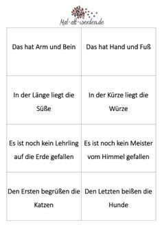 Ein gutes beispiel wäre hier das auswendig lernen des einkaufszettels und die folgende kontrolle ob alles behalten oder etwas vergessen wurde. 100 Aktivierungskarten mit verdrehten Sprichwörtern. Für ...