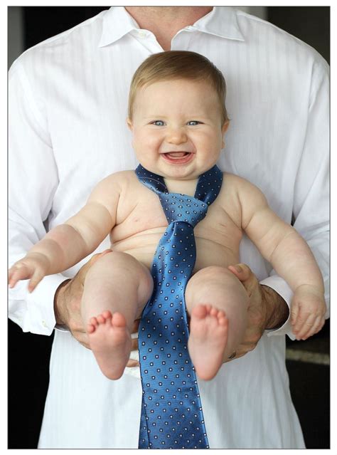 6 Months Old Baby Photography Wearing Daddys Tie I Did This Photo In
