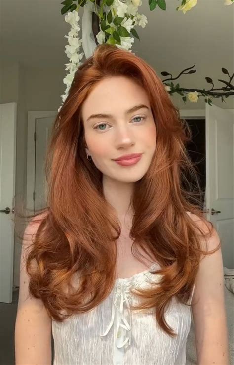 Ginger Hair Dyed Ginger Hair Color Light Auburn Hair Color Long