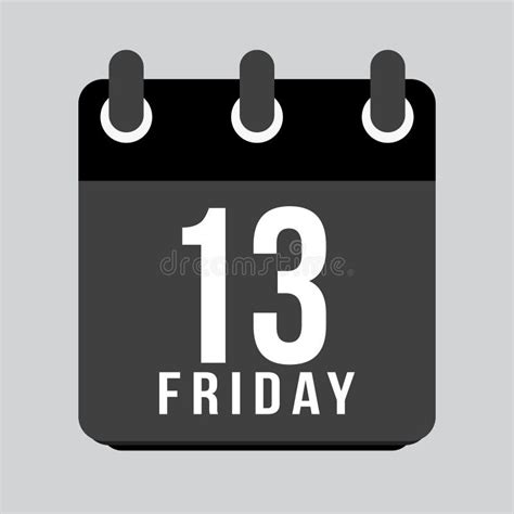 Friday 13th Calendar Icon Stock Illustrations 299 Friday 13th