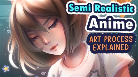 How To Draw Semi Realistic Anime Portrait Process Explained In