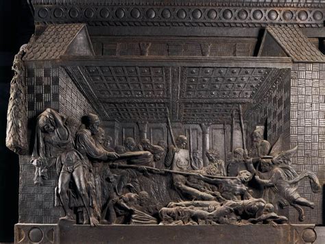 The Martyrdom Of St Lawrence Donatello 1460 1465 Bronze Pulpit San