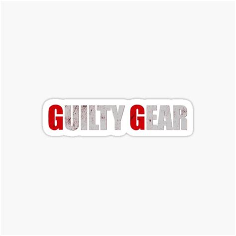 Guilty Gear Logo Sticker For Sale By Hays Redbubble