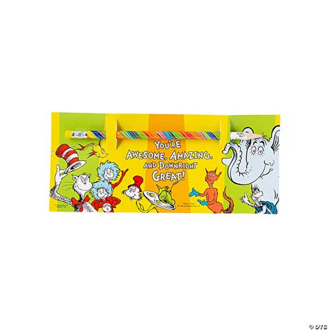 Dr Seuss Award Cards With Pencil 24 Pc Oriental Trading