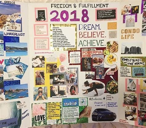 freedom and fulfillment vision board from stephcabby vision board images vision board