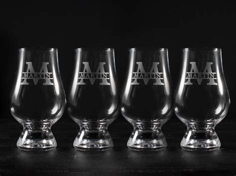 Custom Glencairn Whiskey Glasses Set Of Four 4 Etsy