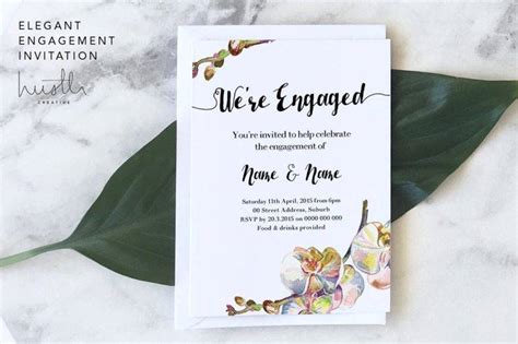 16 Engagement Invitation Card Designs And Templates Psd Ai Indesign Ms Word