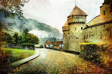 The Castle Tarasp In The Swiss Alps Description From I