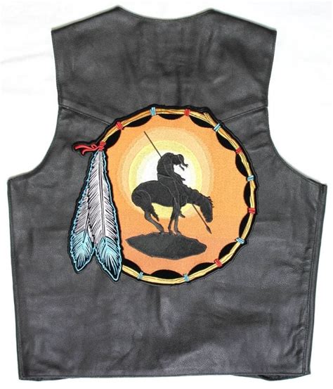 End Of Trail Warrior Horse And Sunset Embroidered Iron On Patch Sew