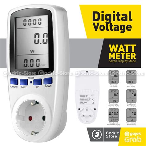 WATT METER AC KWH Voltmeter Pengukur Power Daya Listrik Ukur Biaya PLN