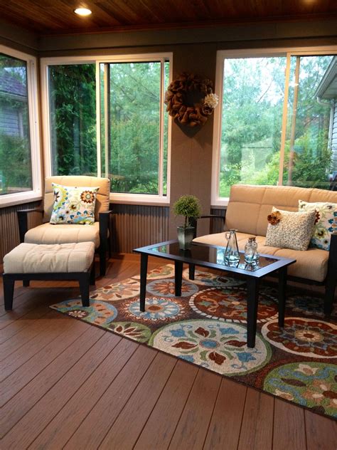 See more ideas about enclosed patio, patio, house with porch. Composite decking for enclosed back porch (With images ...