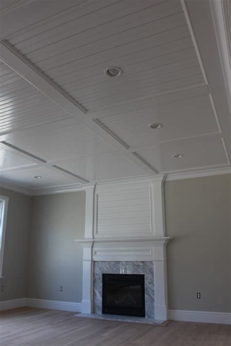 I like the look of the beadboard ceilings, but worry about maintenance/rot. Beadboard Recess Panel Ceiling - Custom Home Finish