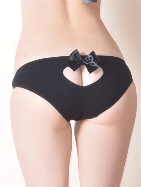 Bow Heart Cutout Panties Love Letters Intimates