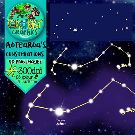 Constellation Clip Art Nz Night Sky