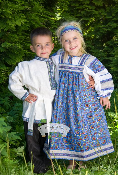 traditional russian dress mashenka for girls folk russian clothing store