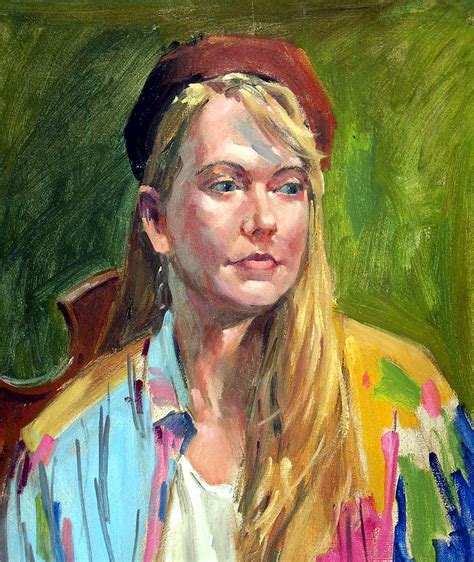 Girl With Long Blond Hair Painting By Ken Duffin Pixels