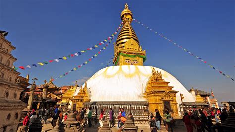 Swayambhunath Stupa Land Nepal