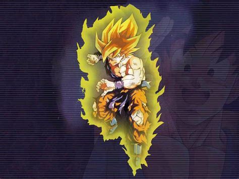 Wallpaper Anime Dragonball Dbz Ssj Goku Golden Aura 1