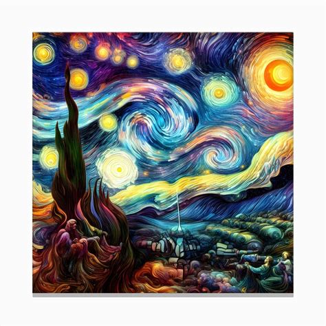 Scene Blending The Swirling Cosmic Colors Of Vincent Van Goghs Starry