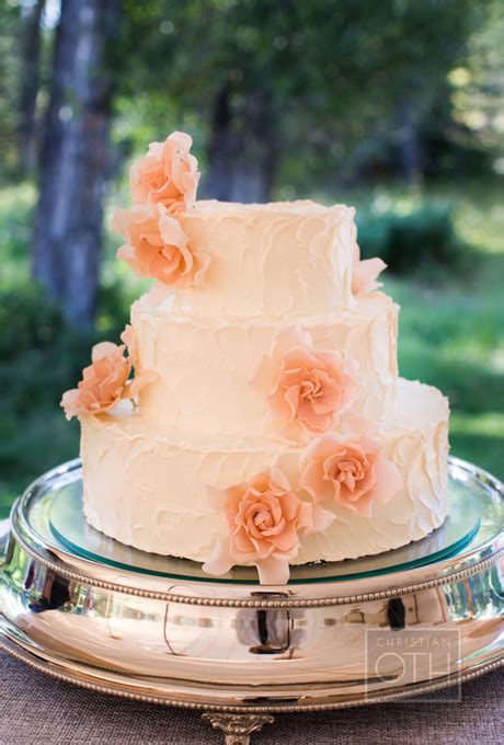 Peach Wedding Cakes A Wedding Cake Blog