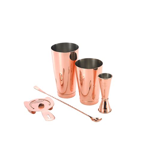 Basic Set Copper Plated Barfly® Mixology Gear By Mercer