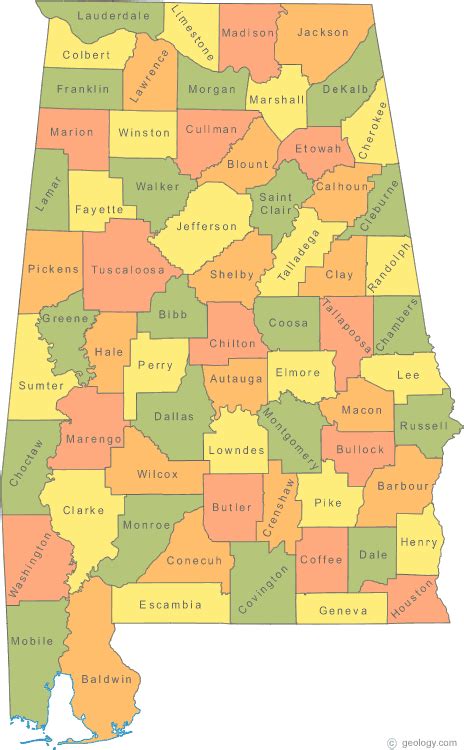 All Alabama Cities Map